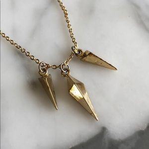 Art Deco Gold Colored Layering Necklace